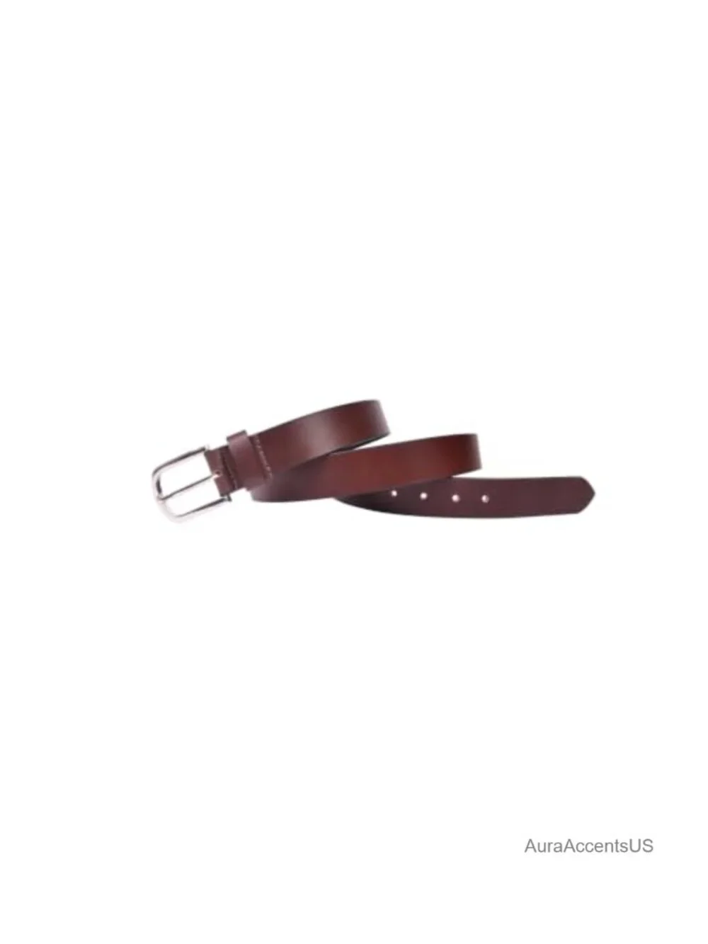 Full Grain Leather Men's Casual Belt with Buckle Closure 1.25 Inch Wide